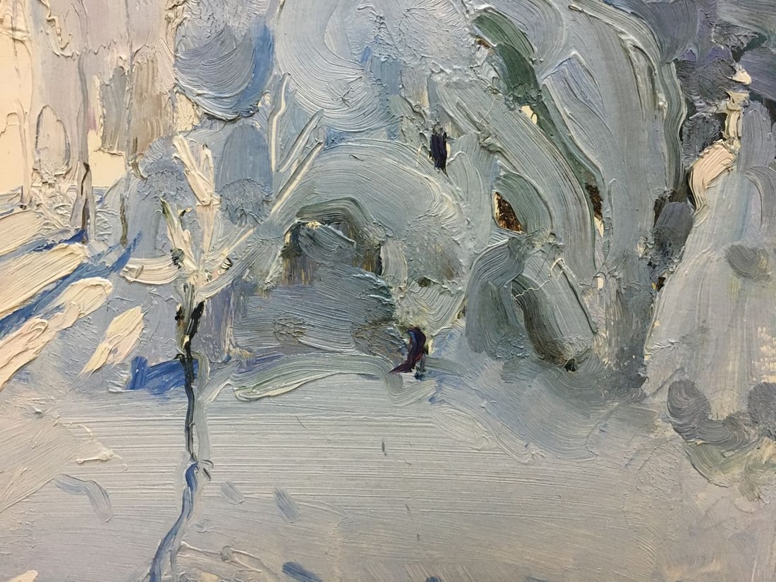 Oil painting Winter Petrov Georgy Petrovich - 9