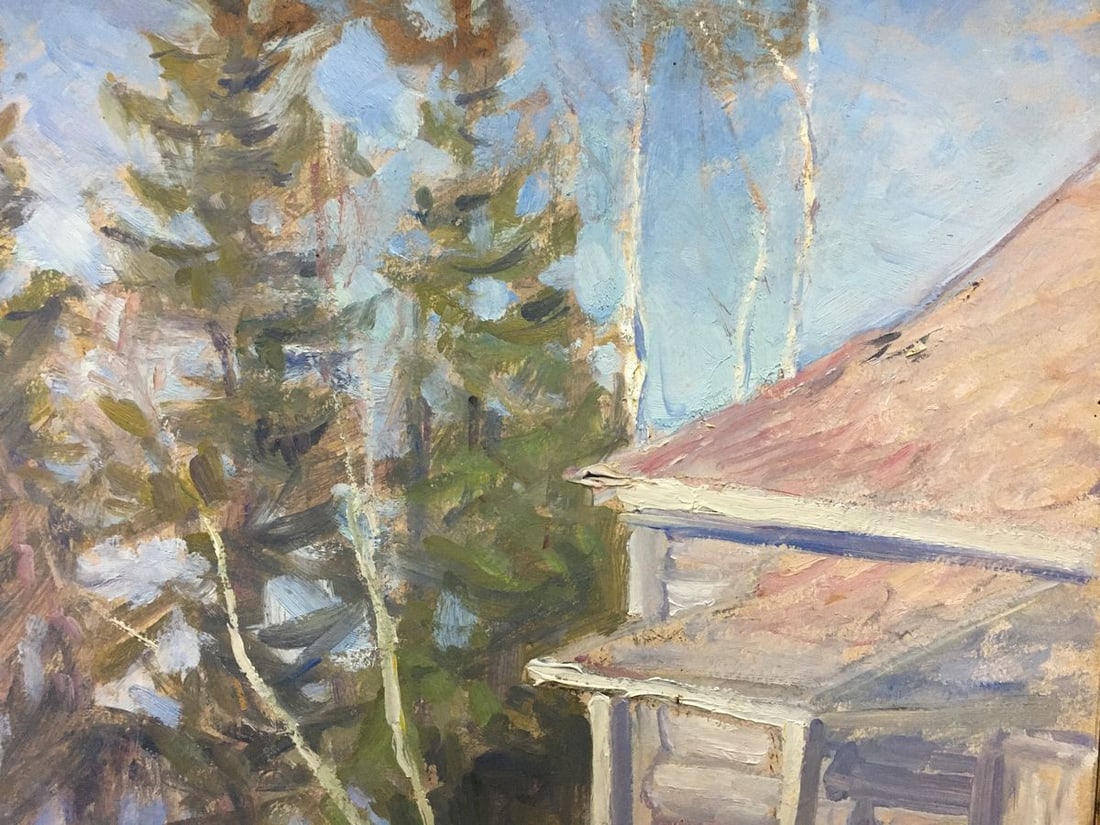 Oil painting Winter came Elena Alekseevna Birulya - 7