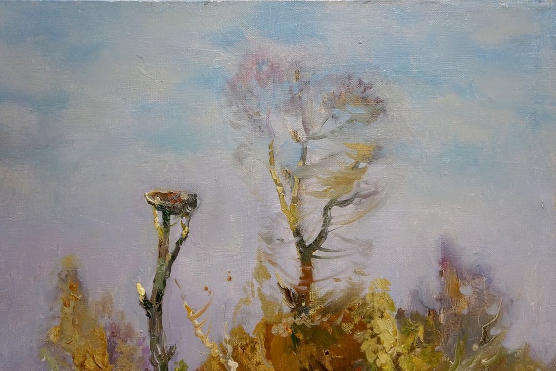 Oil painting Winter landscape Mynka Alexander Fedorovich - 4