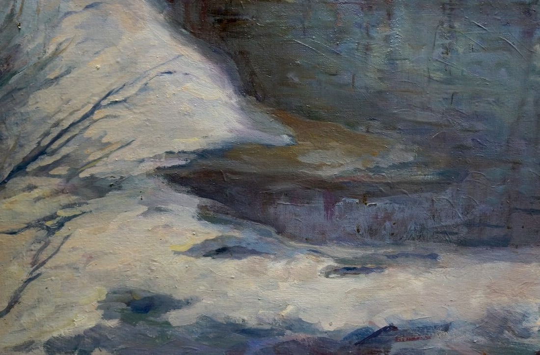 Oil painting Winter landscape Kogan-Shats Matvey Borisovich - 2