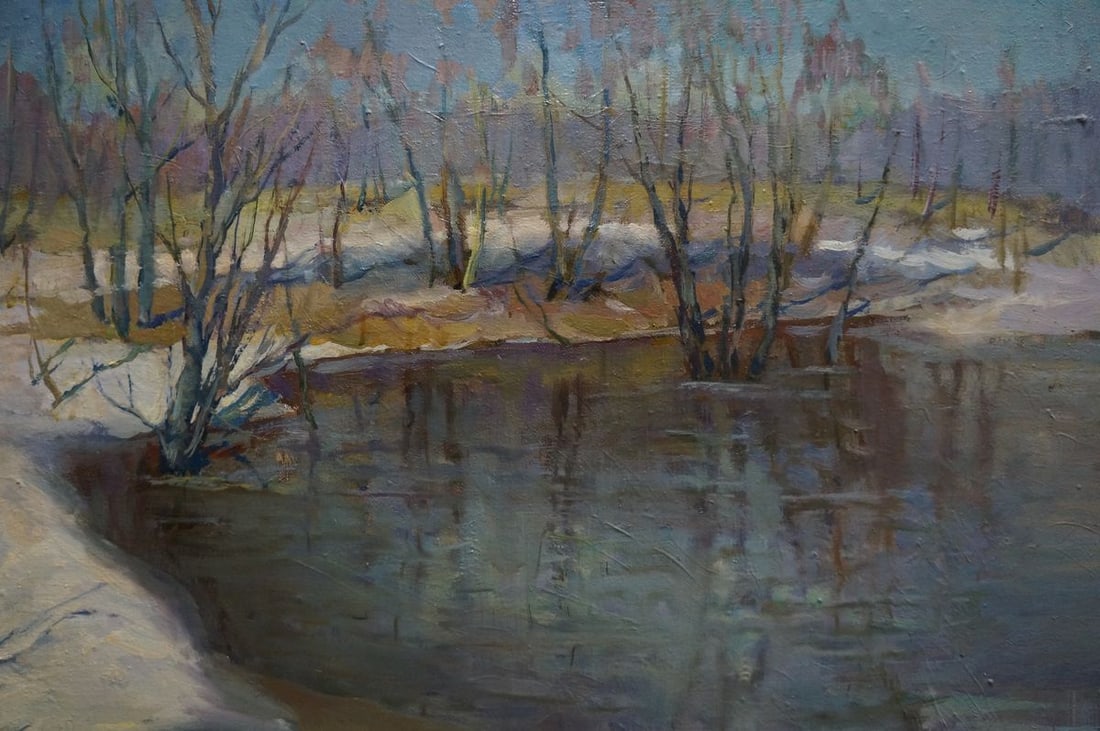 Oil painting Winter landscape Kogan-Shats Matvey Borisovich - 6