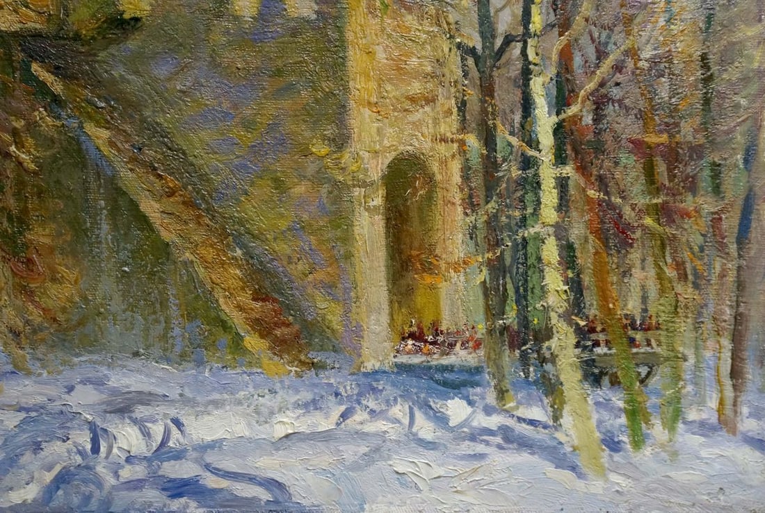 Oil painting Church landscape Mynka Alexander Fedorovich - 5