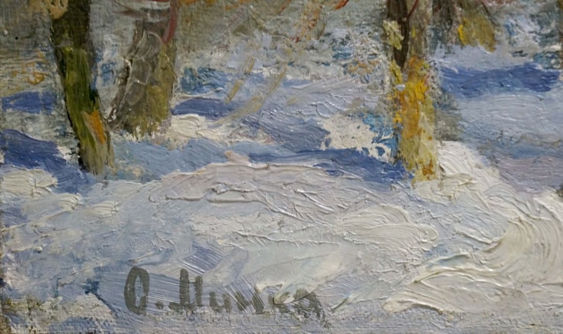 Oil painting Church landscape Mynka Alexander Fedorovich - 6