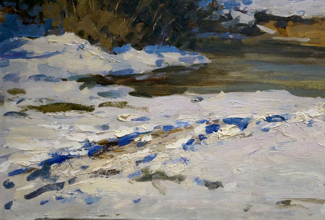 Oil painting Early spring Konstantin Yermol'shev - 2