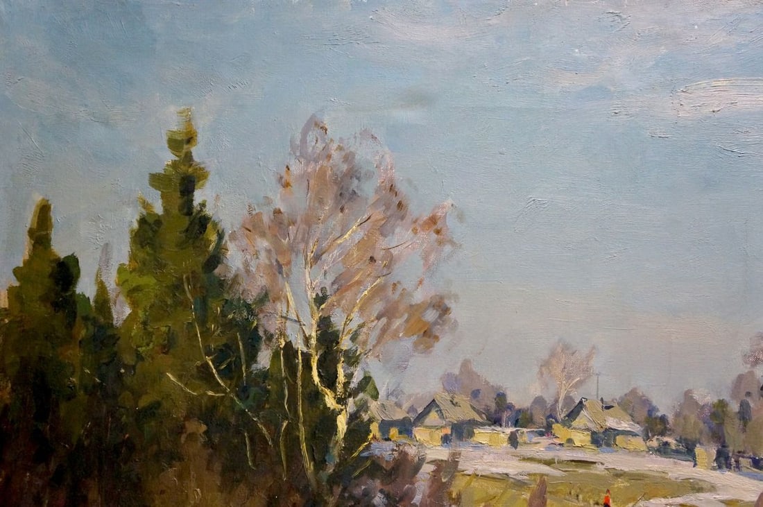 Oil painting Early spring Konstantin Yermol'shev - 3