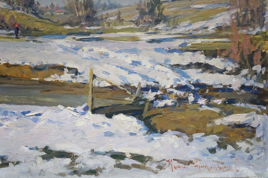 Oil painting Early spring Konstantin Yermol'shev - 5