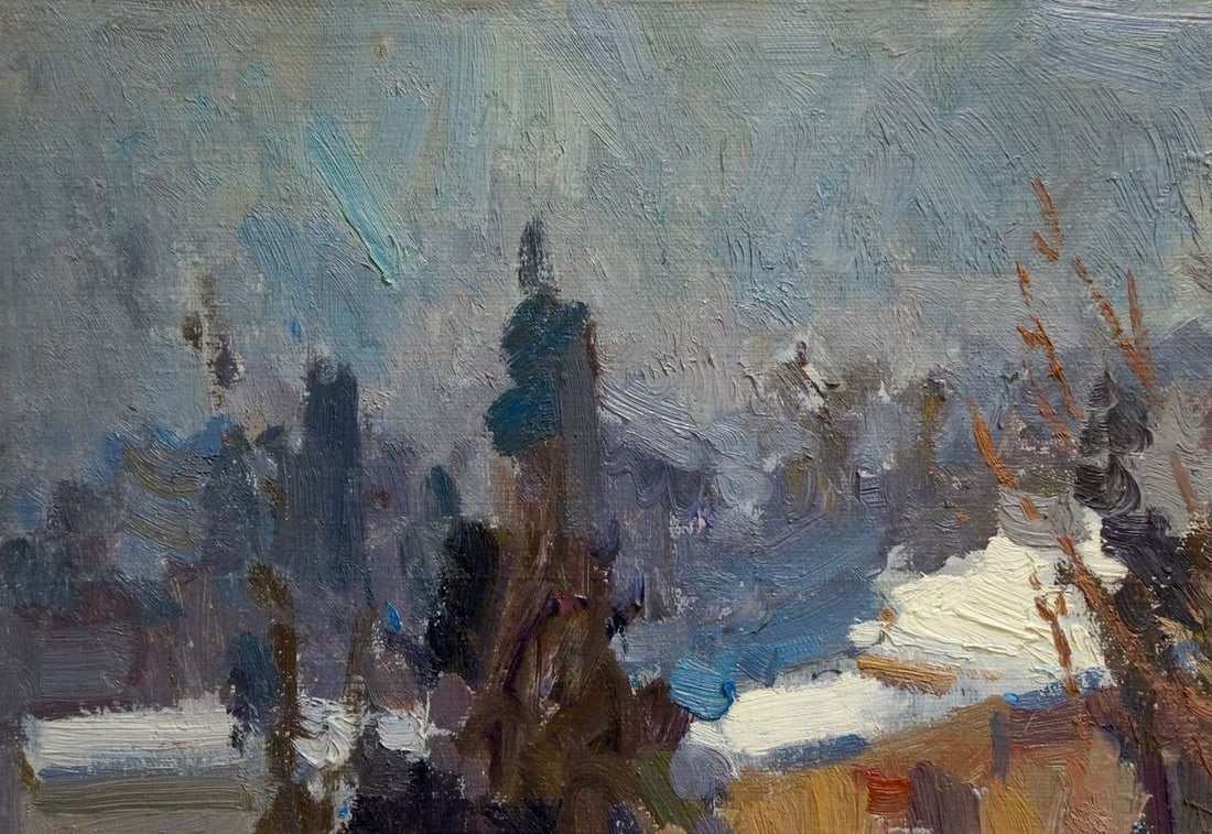 Oil painting Winter landscape Shumov Pavel - 3