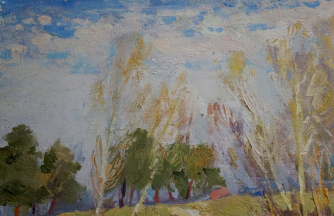 Oil painting End of winter Mynka Alexander Fedorovich - 3