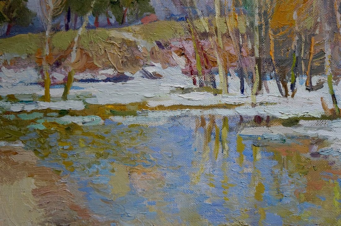 Oil painting End of winter Mynka Alexander Fedorovich - 6