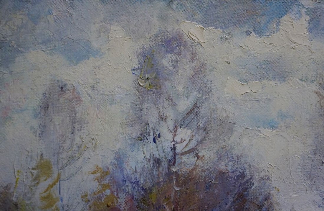 Oil painting Winter landscape Mynka Alexander Fedorovich - 3