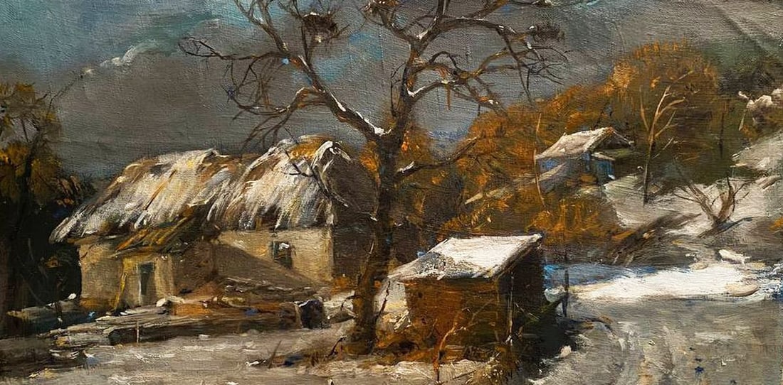 Oil painting Winter, February Litvinov Oleg Arkad'yevich: Title: Oil painting Winter, February Litvinov Oleg Arkad'yevich Description: NoLitv 333 *** ABOUT THIS PAINTING *** * TITLE: "Winter, February" * ARTISTS: Litvinov Oleg Arkad'yevich * SIZE: 22x39 cm/'