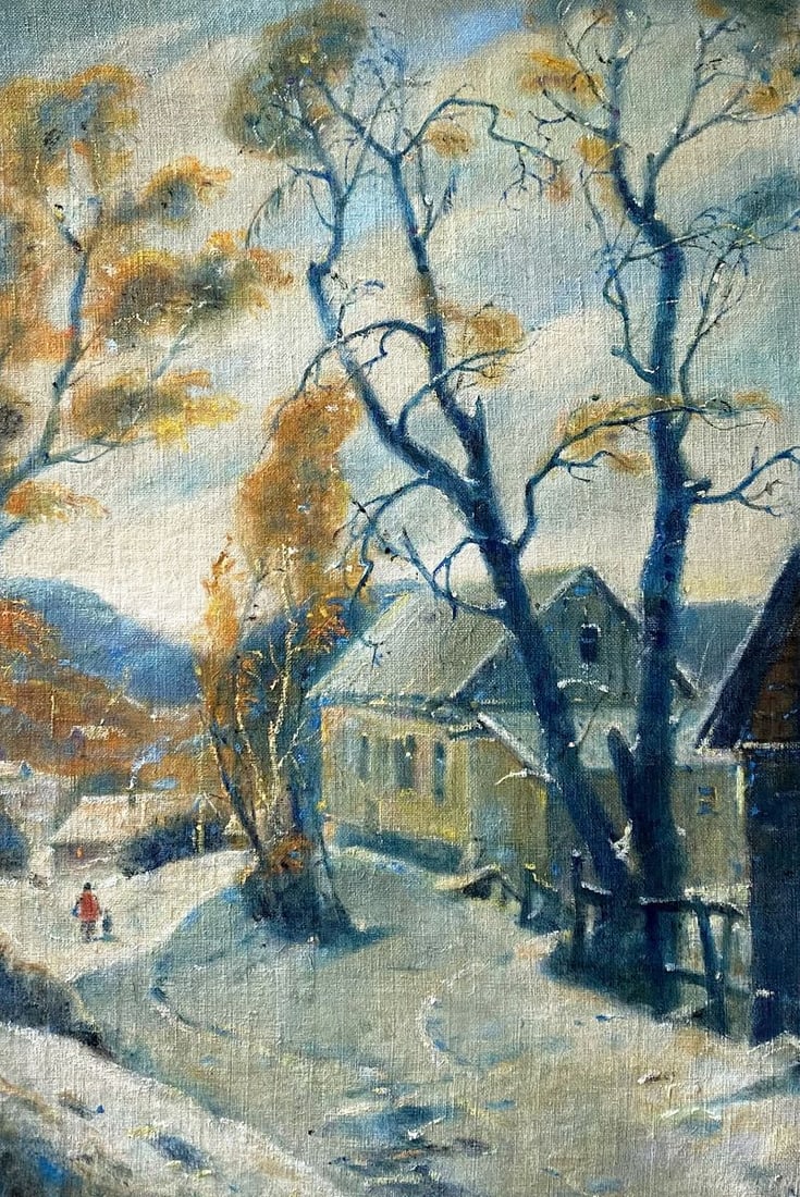 Oil painting Winter day Litvinov Oleg Arkad'yevich: Title: Oil painting Winter day Litvinov Oleg Arkad'yevich Description: NoLitv 373 *** ABOUT THIS PAINTING *** * TITLE: "Winter day" * ARTISTS: Litvinov Oleg Arkad'yevich * SIZE: 29.5x45 cm/'11.61x17.7