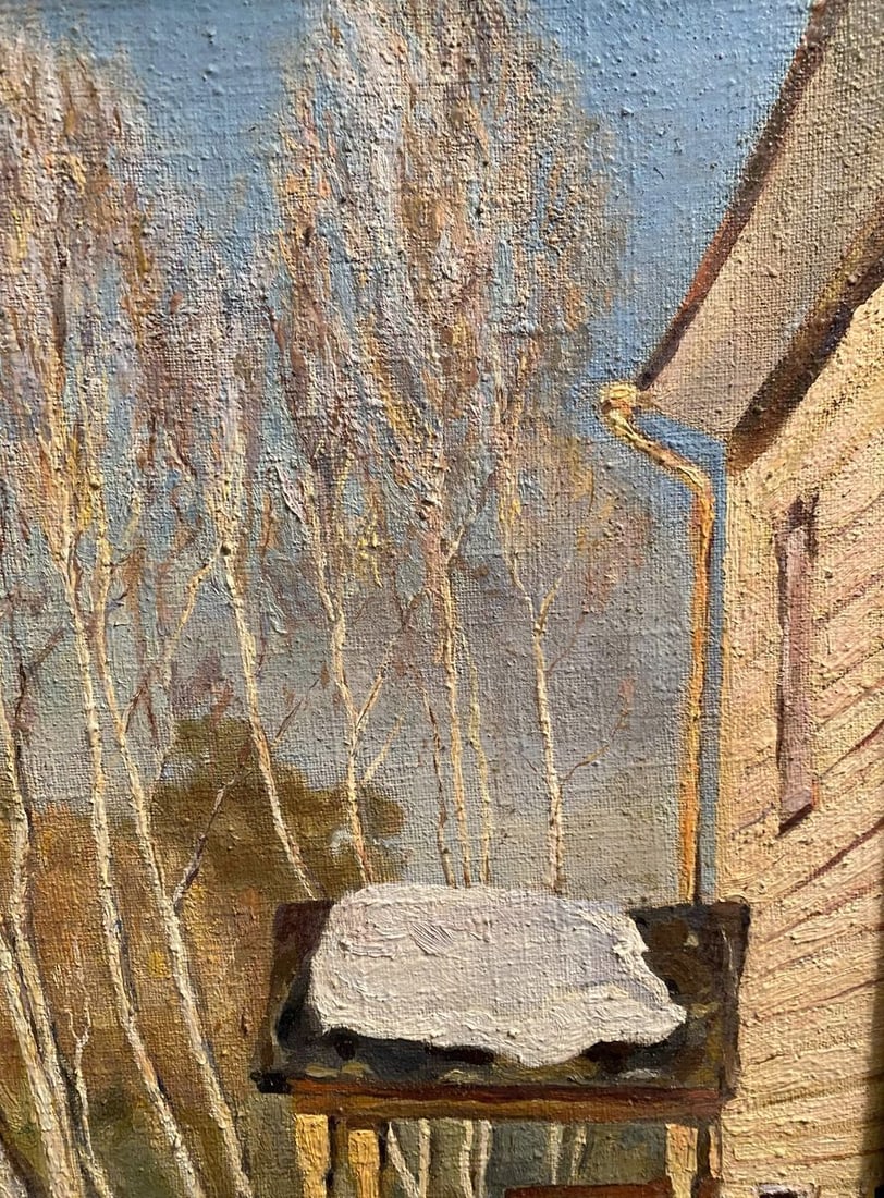 Oil painting Winter march Litvinov Arkady Petrovich - 2