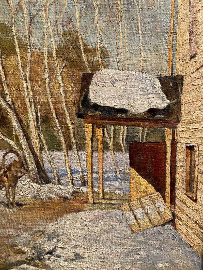 Oil painting Winter march Litvinov Arkady Petrovich - 3