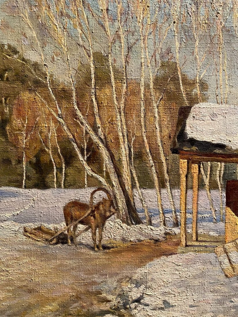 Oil painting Winter march Litvinov Arkady Petrovich - 4