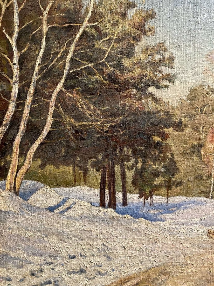 Oil painting Winter march Litvinov Arkady Petrovich - 6