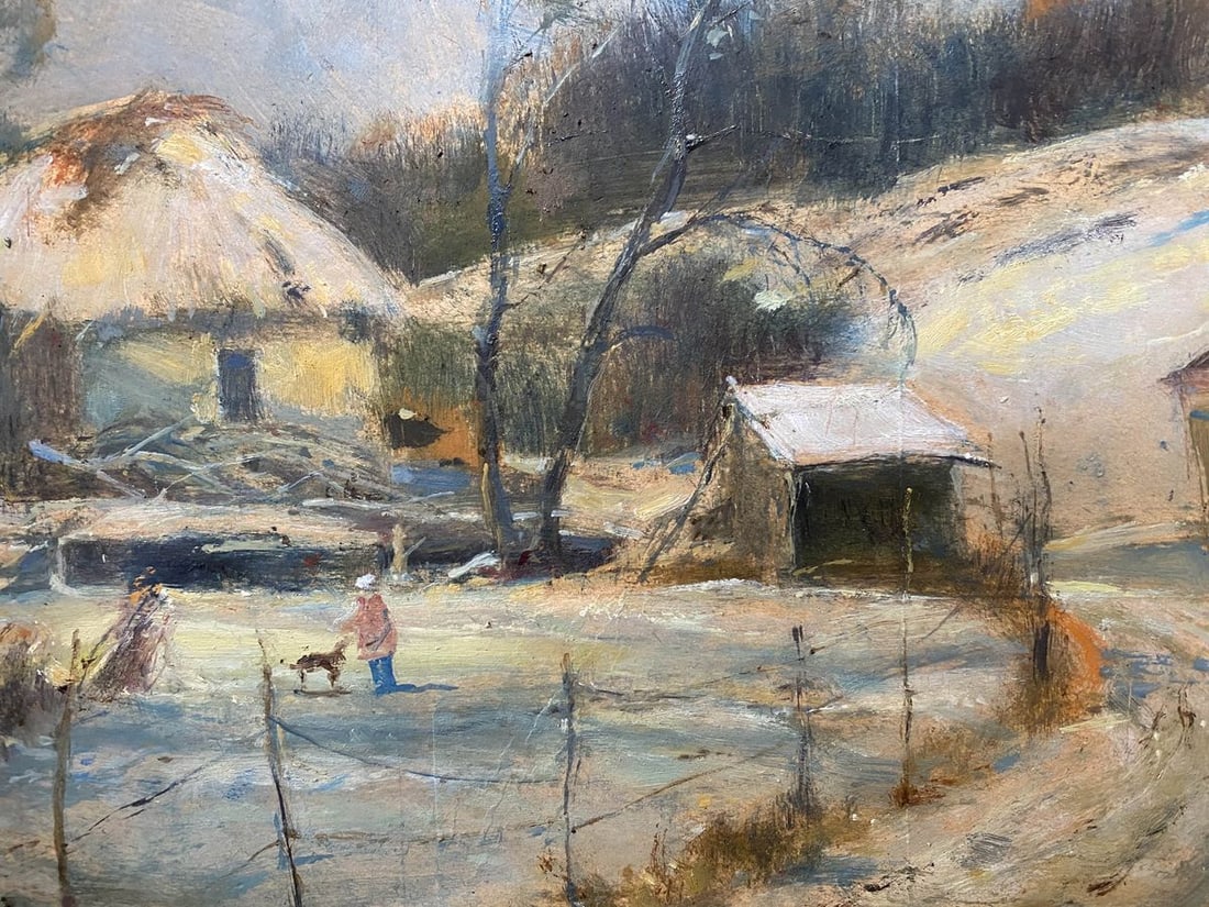 Oil, painting Abandoned courtyard Litvinov Oleg Arkad'yevich - 2