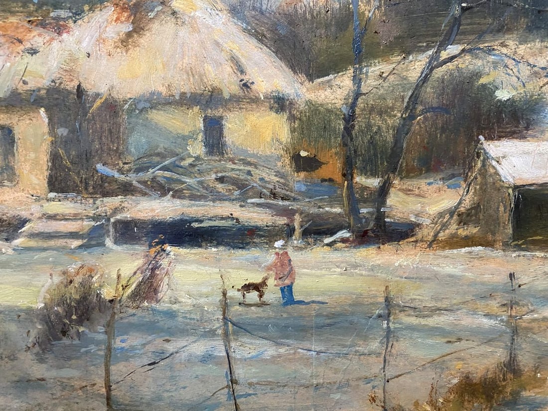 Oil, painting Abandoned courtyard Litvinov Oleg Arkad'yevich - 3