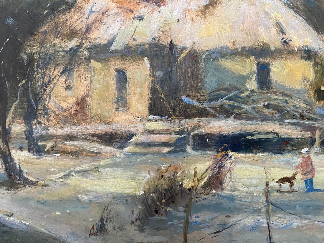 Oil, painting Abandoned courtyard Litvinov Oleg Arkad'yevich - 4