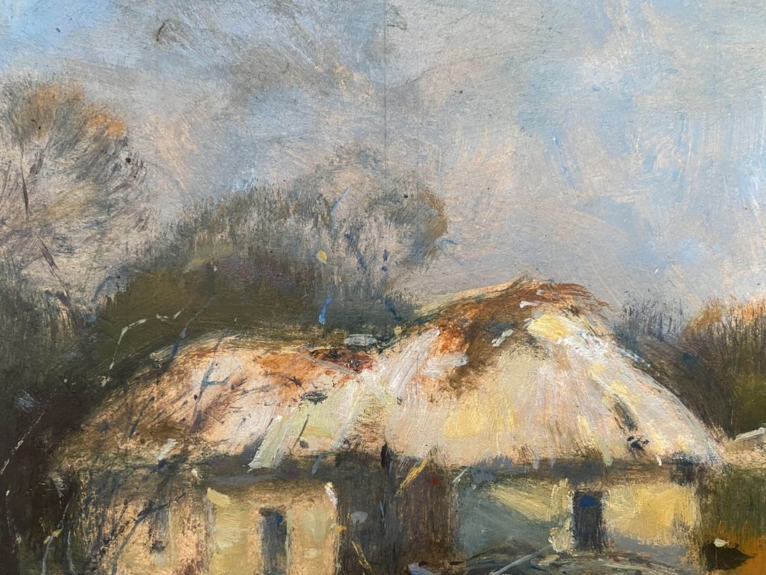 Oil, painting Abandoned courtyard Litvinov Oleg Arkad'yevich - 5