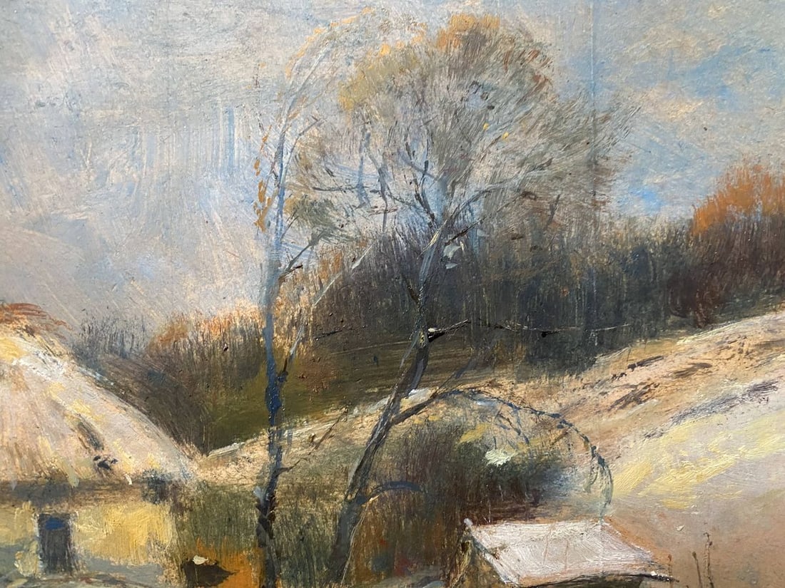 Oil, painting Abandoned courtyard Litvinov Oleg Arkad'yevich - 6