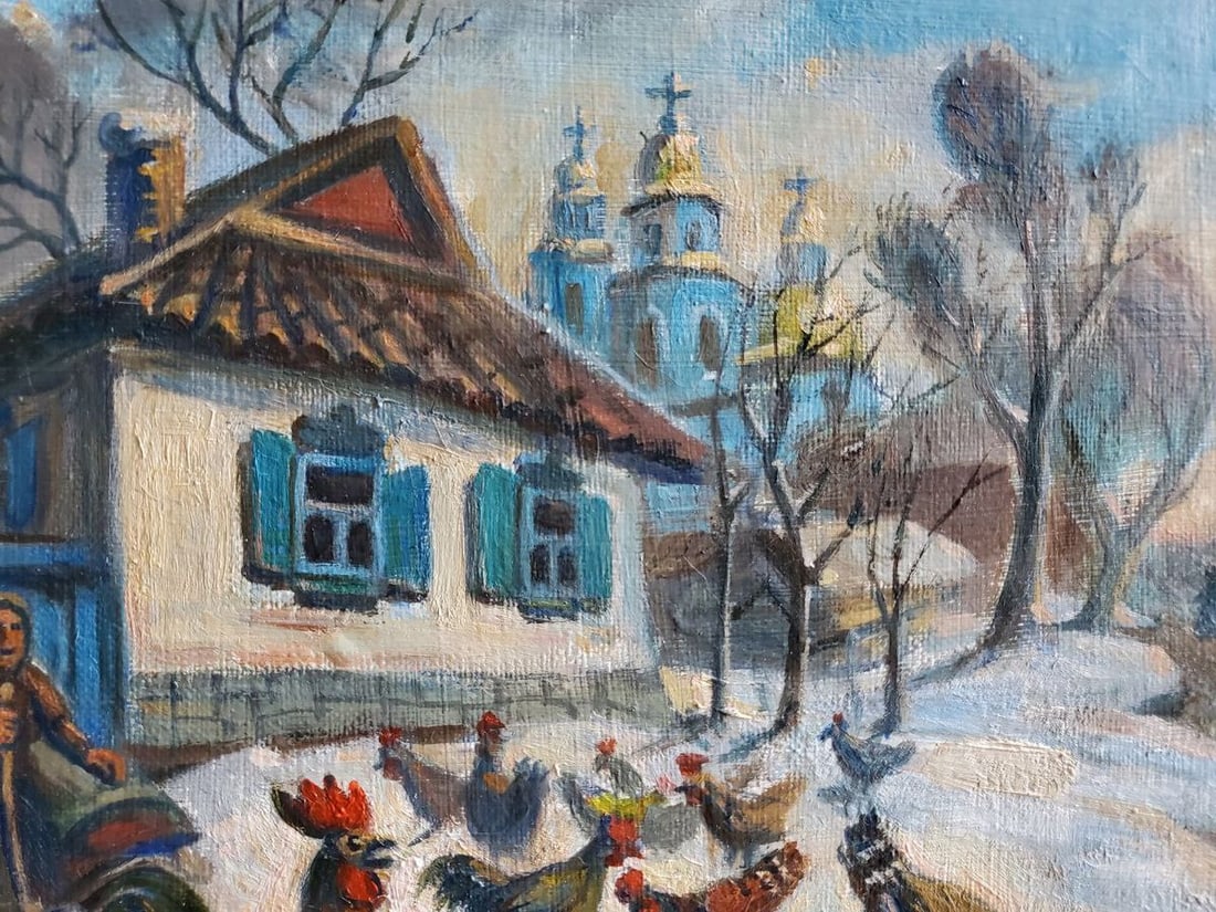Oil painting in the Ukrainian hinterland Litvinov Daniil Olegovich - 3