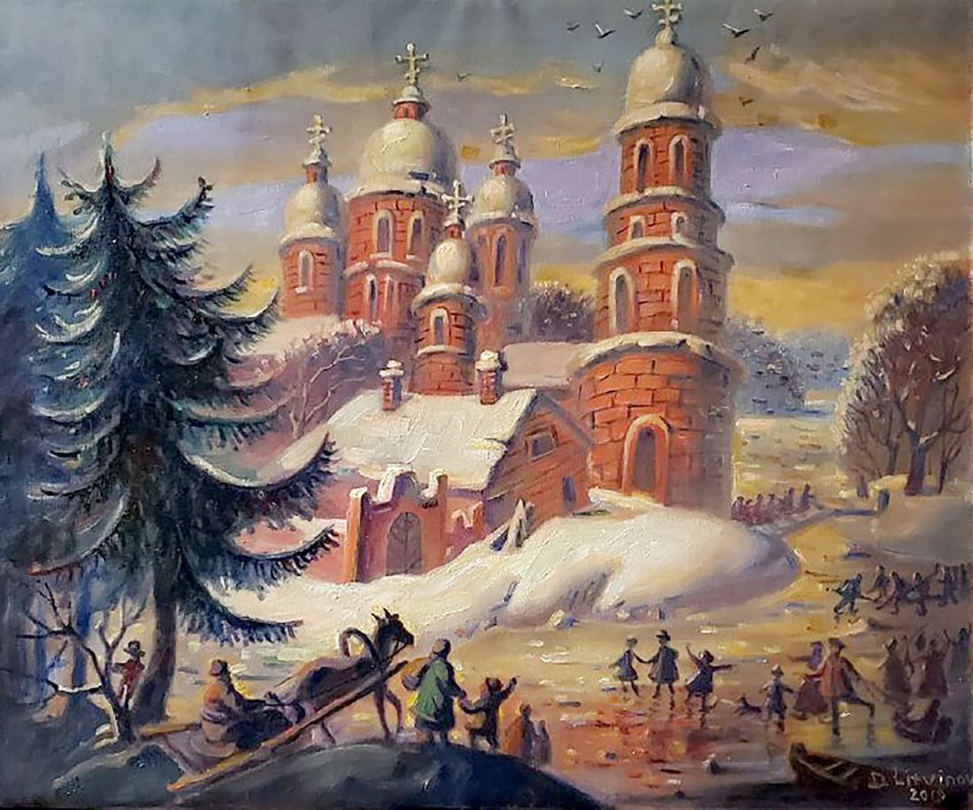 Oil painting Monastery in winter Litvinov Daniil Olegovich: Title: Oil painting Monastery in winter Litvinov Daniil Olegovich Description: NoLitv 1086 *** ABOUT THIS PAINTING *** * TITLE: "Monastery in winter" * ARTISTS: Litvinov Daniil Olegovich * SIZE: 59x49