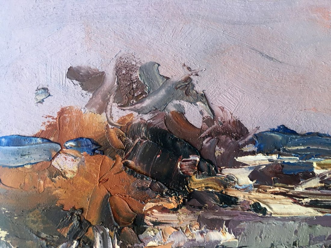 Oil painting Cloudy winter day Alexander Nikolaevich Cherednichenko - 4