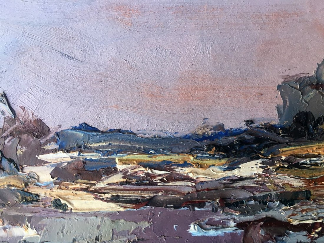 Oil painting Cloudy winter day Alexander Nikolaevich Cherednichenko - 5