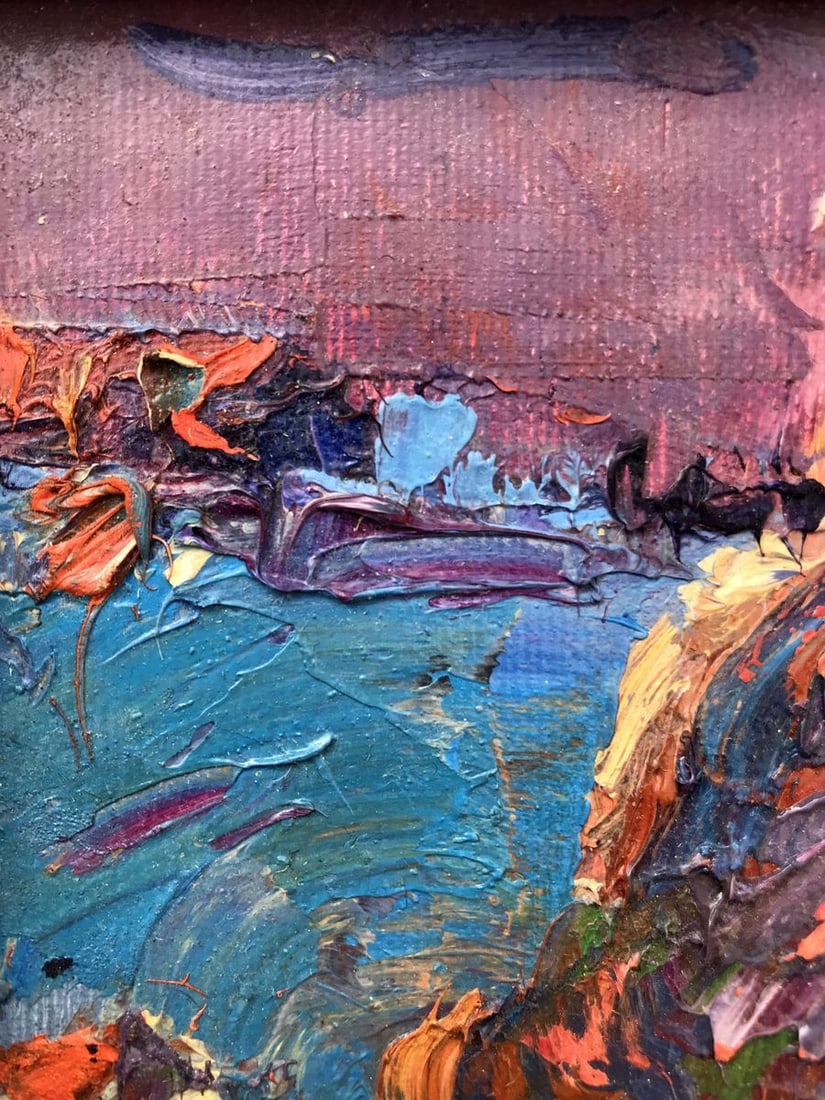 Oil painting Winter night Kalenyuk Oksana - 5