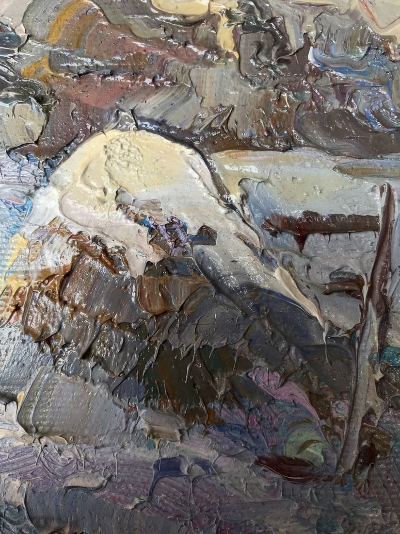 Oil painting Morning frosty dawn Kalenyuk Oksana - 10