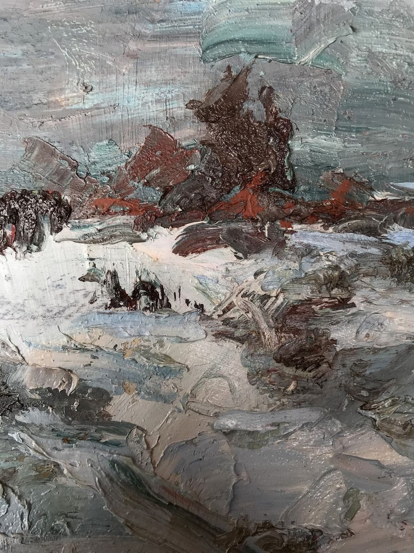 Oil painting Winter steppes Alexander Nikolaevich Cherednichenko - 10
