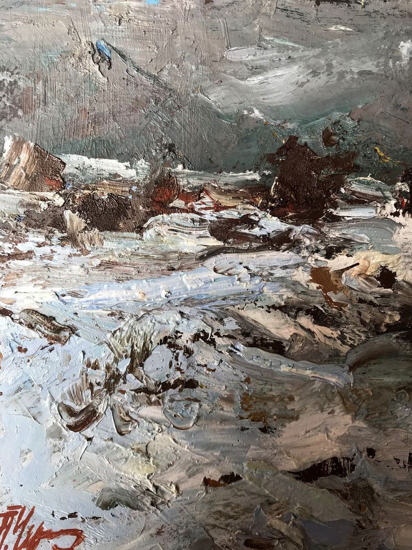 Oil painting Winter steppes Alexander Nikolaevich Cherednichenko - 4