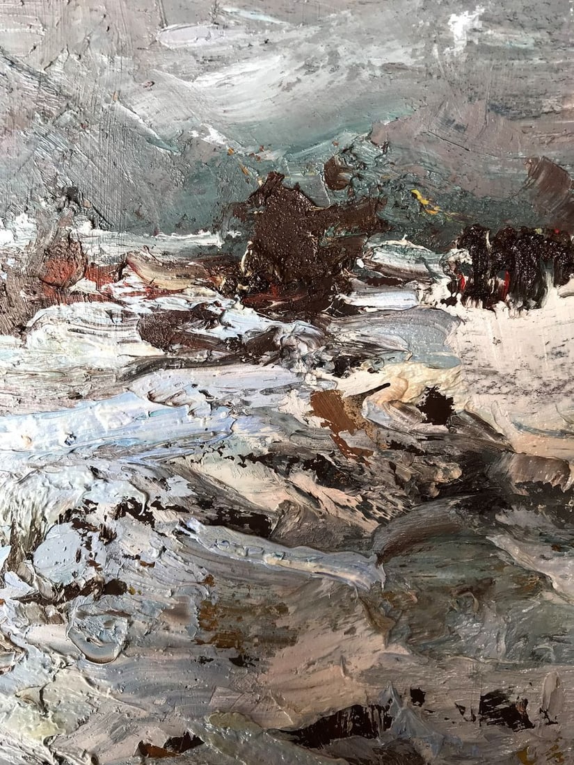 Oil painting Winter steppes Alexander Nikolaevich Cherednichenko - 6