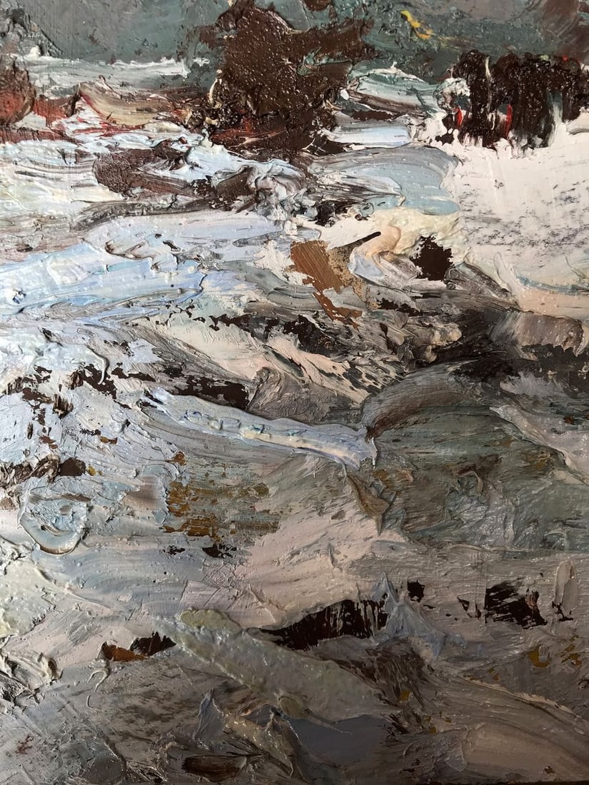 Oil painting Winter steppes Alexander Nikolaevich Cherednichenko - 7