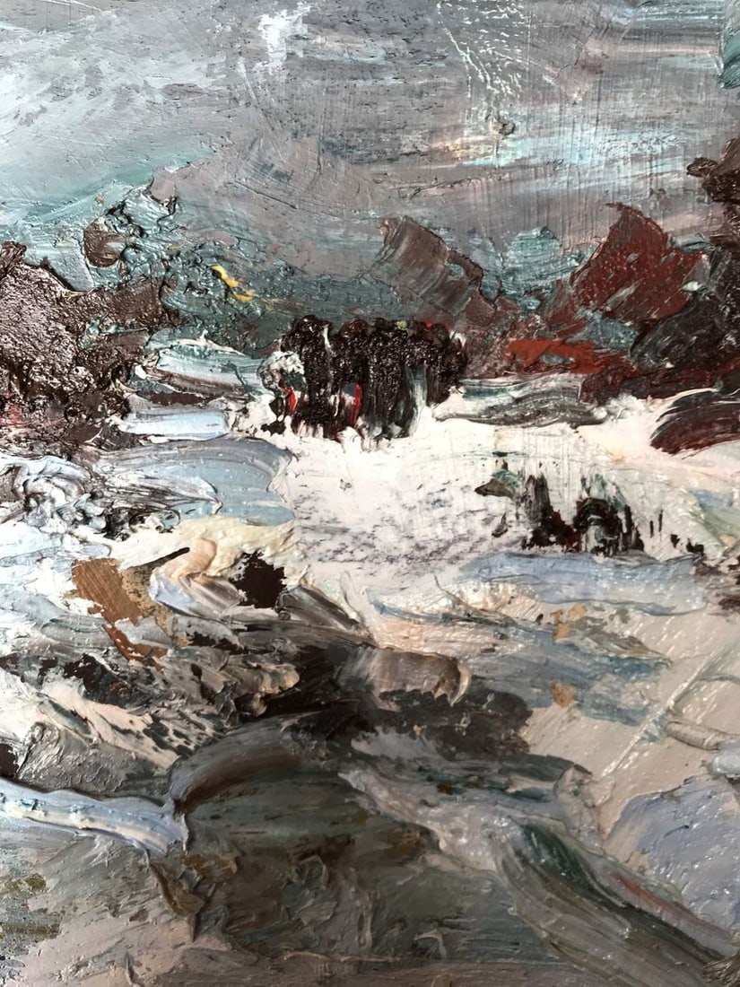 Oil painting Winter steppes Alexander Nikolaevich Cherednichenko - 8