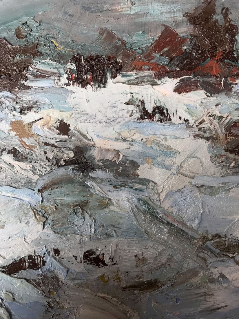 Oil painting Winter steppes Alexander Nikolaevich Cherednichenko - 9
