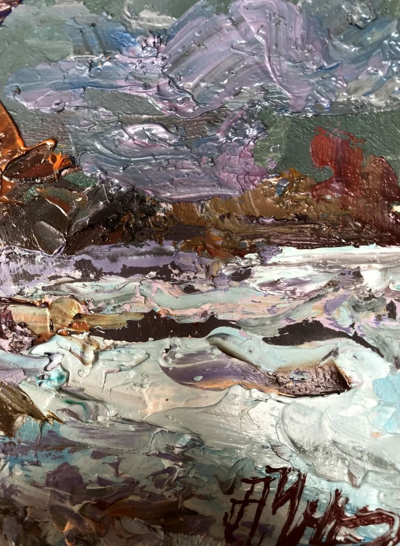 Oil painting Outskirts of the village Alexander Nikolaevich Cherednichenko - 11