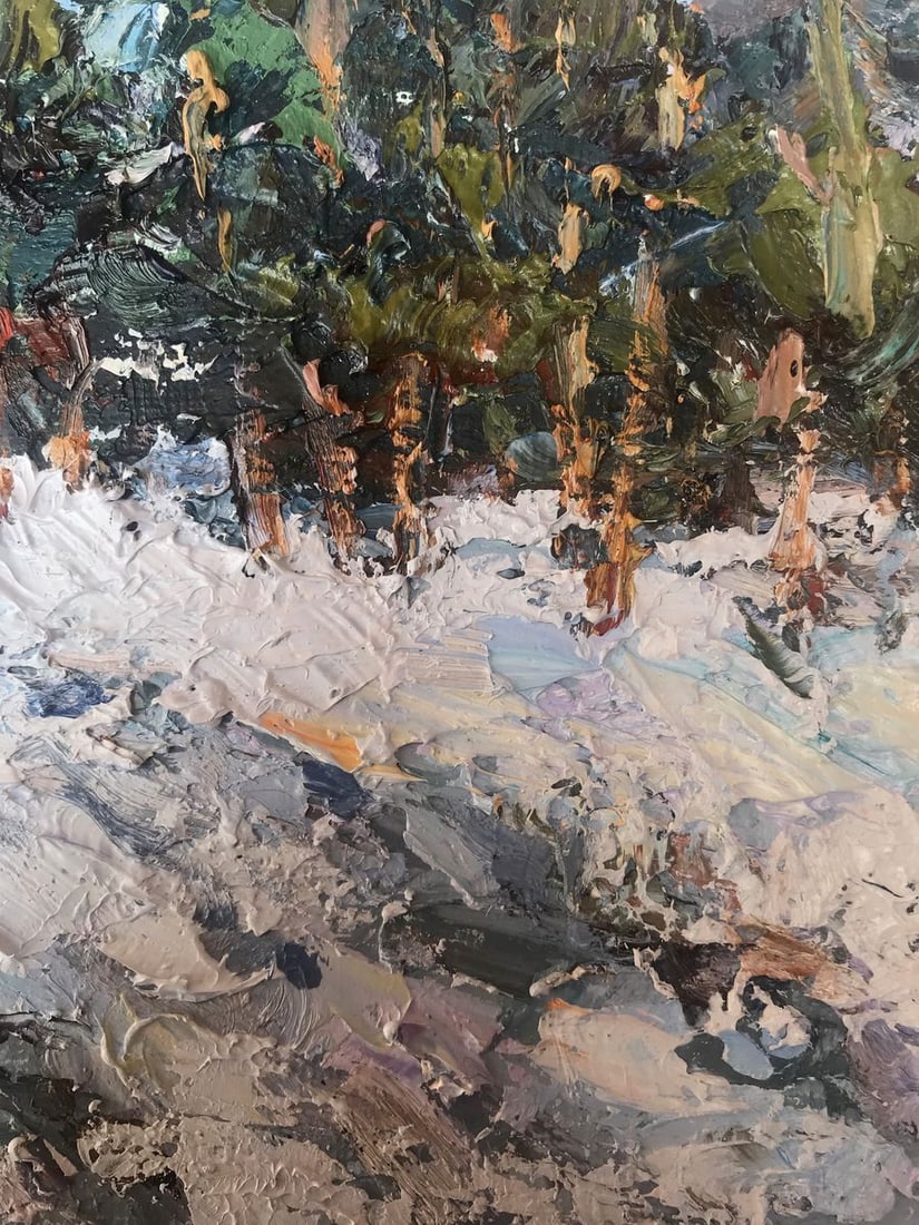 Oil painting Winter Sun Alexander Nikolaevich Cherednichenko - 10