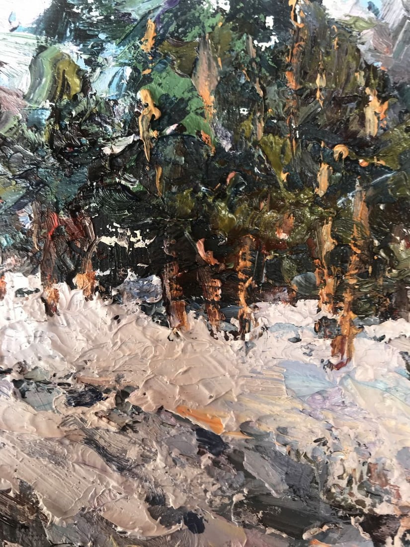 Oil painting Winter Sun Alexander Nikolaevich Cherednichenko - 8