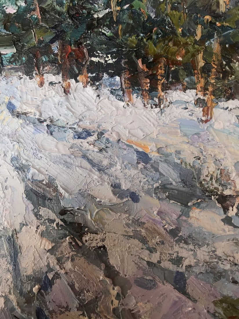 Oil painting Winter Sun Alexander Nikolaevich Cherednichenko - 9