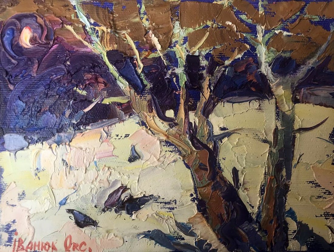 Oil painting The Monthly Night Kalenyuk Oksana (1 of 12)