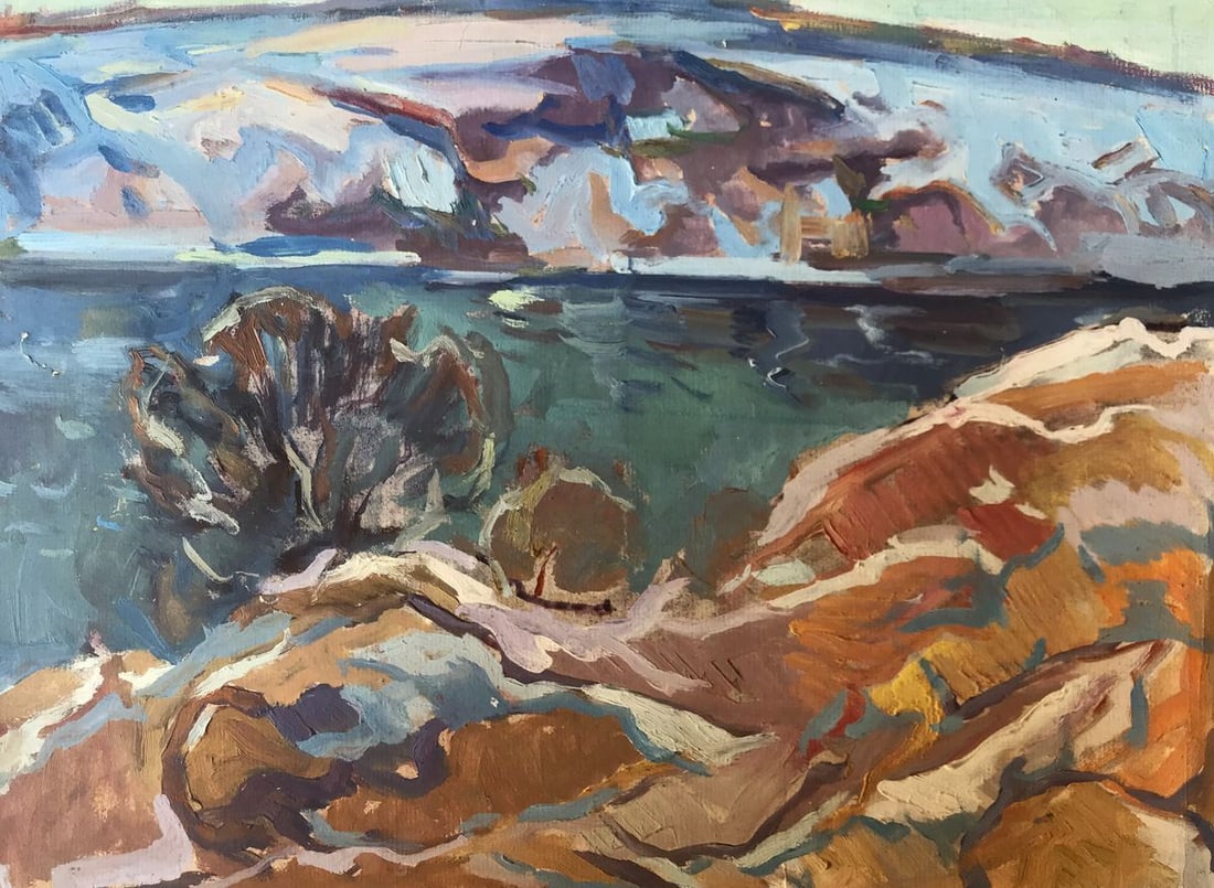 Oil painting Early winter Alexander Arkadievich Litvinov (1 of 12)