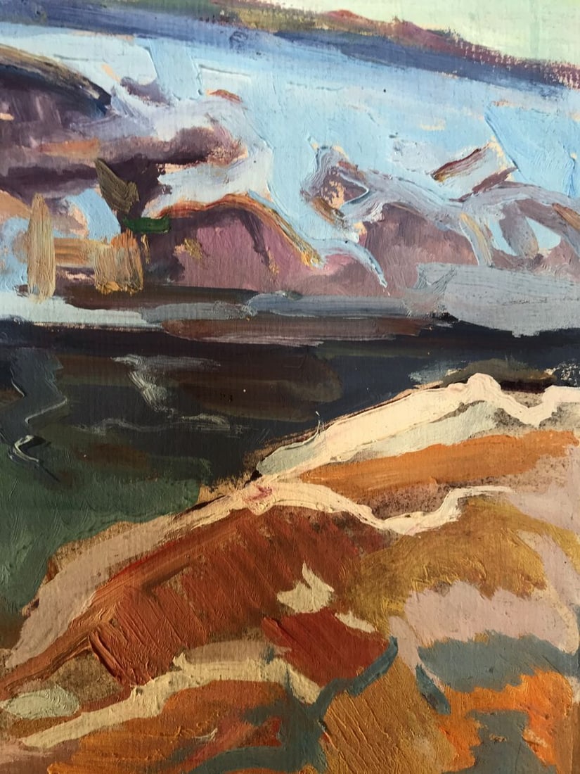 Oil painting Early winter Alexander Arkadievich Litvinov - 9