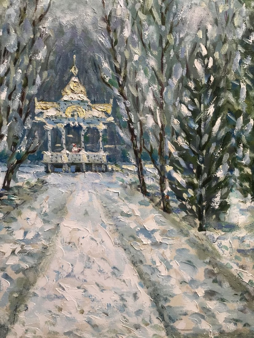 Oil painting Sumy gazebo Shapoval Ivan Leontyevich - 11