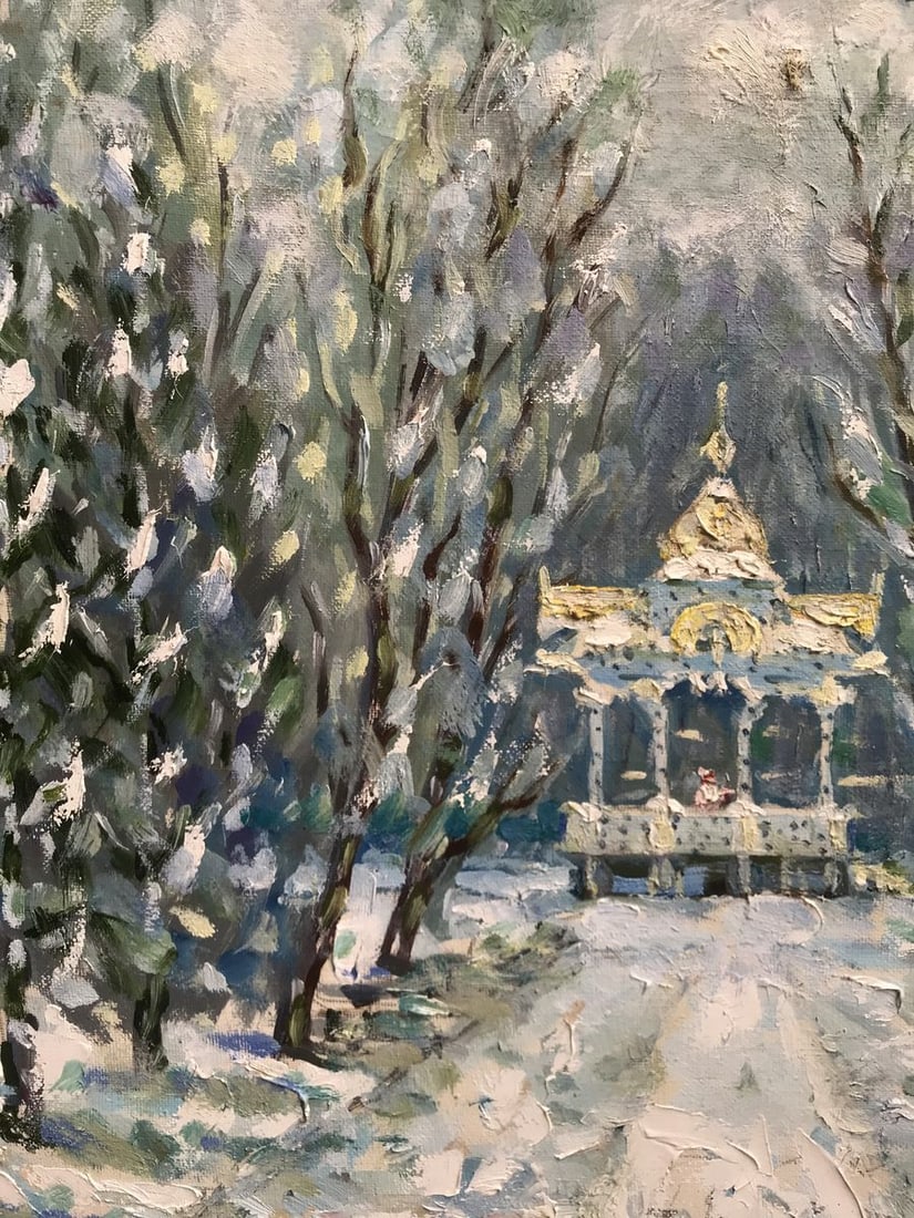 Oil painting Sumy gazebo Shapoval Ivan Leontyevich - 4