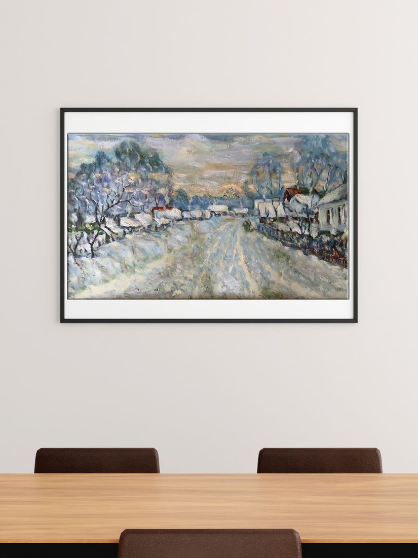 Oil painting A snowy day Shapoval Ivan Leontyevich - 2