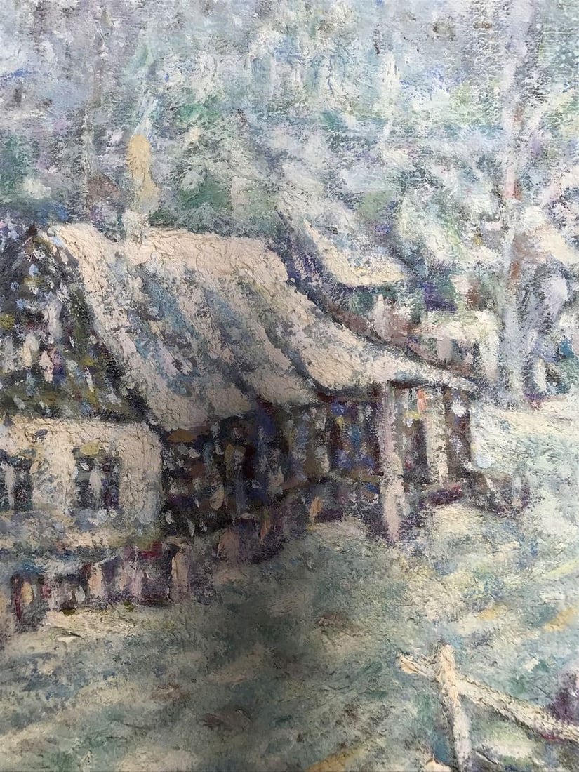 Oil painting Winter in the village Shapoval Ivan Leontyevich - 10