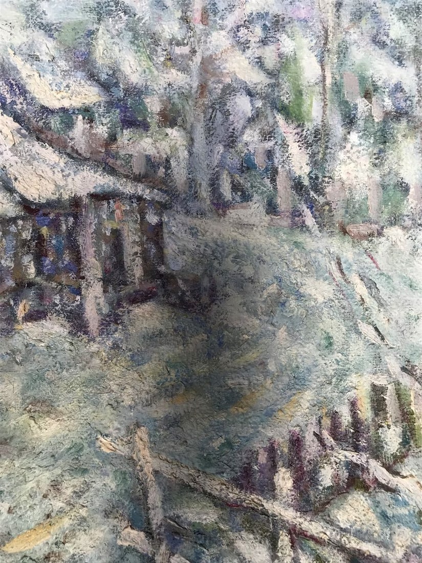 Oil painting Winter in the village Shapoval Ivan Leontyevich - 11