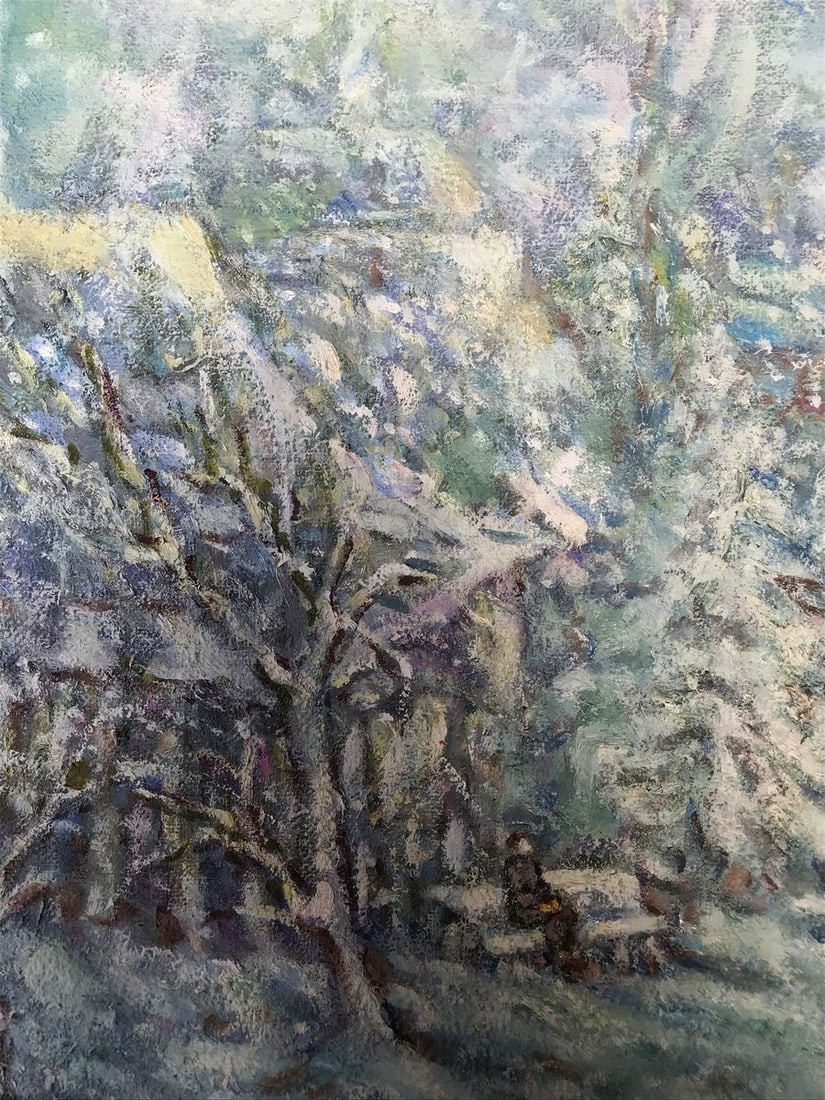 Oil painting Winter in the village Shapoval Ivan Leontyevich - 5
